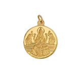 Bangalore Refinery 2 Gram Round Lakshmi 24K (999) Yellow-Gold Pendant