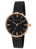 French Connection Stainless Steel Analog Black Dial Women’S Watch-Fcs002D
