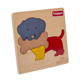 Ekoplay-Dog With A Bone-Wooden Puzzle