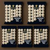 Rorian Naphthalene Balls for Clothes | Bathroom | Wardrobe | Moth, Protect Clothes 100% Safe | Smell Free | Stain-Free/Germs Free, | 200 Gram | White. (200 GM Pack of 5)