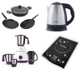 Butterfly Cookware Set Starts ₹899Butterfly Induction Cooktop at ₹1,399Pigeon Juicer Mixer Grinder (4 Jars) at ₹1,599Flipkart Electric Kettle 1.5L at ₹449