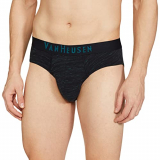 Van Heusen Men Briefs – Cotton Elastane – Soft Touch Elasticized Waistband, Label Free, Superior Comfort_20007_Black_Xl