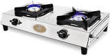 Ruwa Atom Stainless Steel Manual Gas Stove(2 Burners)