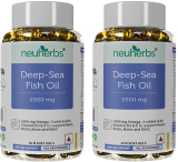 Neuherbs Deep Sea Fish Oil 2500 Mg(Omega 3 1486 Mg; 892 Mg Epa; And 594 Mg Dha Per Serving)(2 X 30)