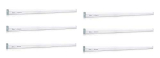 Philips Slimline Advance 25-Watt 2500-Lumen Metal Batten Tubelight (Pack Of 6) (Warm White) (Study Room Specialist)
