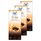 Sugar Free D’Lite Zesty Orange Flavour Dark Chocolate Bar, 80G (Pack Of 3)