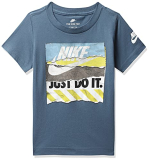 Nike Boy’S Regular Shoebox Logo T-Shirt (76G131-Gal_Thunderstorm 4T)