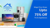 ⚡️ Flipkart Grand Home Appliances Sale ⚡️ Up to 75% Off On TVs, ACs, Refrigerators & More Exchange & No Cost EMI Offers👉 Link- ➡️ Super Deals on TVs👉 ➡️ Washing Machines with 4+ Ratings👉 ➡️ Refrigerators With 30-50% Off👉 ➡️ Top Selling Kitchen Appliances👉 ➡️ Best Deals on Seasonal Appliances👉