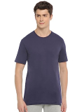 Macroman M-Series Men’S Solid Regular Fit Undershirt (Ms221_Navy Blue Medium)