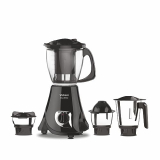 Vidiem Eva Elite Mixer Grinder 710 A (Black) | Mixer Grinder 750 Watt With 1 Juicer & 3 Leakproof Jars With Self-Lock | Mixer Grinder | 2 Years Warranty (4 Jar)