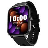 Crossbeats Newly Launched Ignite Pingg 1.83″ Smartwatch With Ai Enc Bluetooth Calling, 150+ Watch Face, 100+ Sports Mode, High Resolution, Snapcharge™ 7 Days Battery, Sleep, Hr,Spo2, Bp Monitor Black