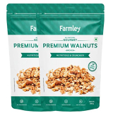 Farmley Light Broken Kashmiri Walnut Kernels 400G | 2 X 200 G | Walnuts Without Shell, Akhrot, Dry Fruits, 100% Natural Akhrot, Rich In Proteins & Antioxidants (Pack Of 2)