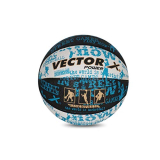 Vector X Power Basketball (Black-White-Blue) (Size-7)