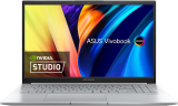 Asus Vivobook Pro 15 Oled Ryzen 7 Octa Core Amd R7-4800H – (16 Gb/512 Gb Ssd/Windows 11 Home/4 Gb Graphics/Nvidia Geforce Gtx 1650 Max Q) M6500Ih-L1702Ws Creator Laptop(15.6 Inch, Cool Silver, 1.80 Kg, With Ms Office)