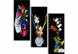 Saf Floral 6Mm Mdf Framed Set Of 3 Digital Reprint 15 Inch X 18 Inch Painting () Safj05 Safj05
