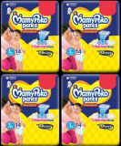 Mamypoko Pants Standard L-14+14+14+14 – L(4 Pieces)
