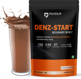 Denzour Nutrition Denz-Start Beginner’S Whey Protein Powder Whey Protein(1 Kg, Belgium Chocolate)