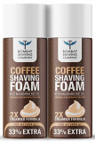 Bombay Shaving Company Coffee Shaving Foam With Coffee Extracts, Macadamia Nut Oil, Olive Oil And 2X Creamier Formulae For Superior Glide And Protection 266 Ml (33% Extra) Pack Of 2