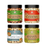 Nature Purify Dry Fruits Festival Gift Pack 1 Kg (Almond, Cashew, Raisins, Apricot – 250G Each)