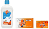 Savlon Laundry Disinfectant & Refreshing Liquid 500Ml| After Detergent Wash|Kills Germs On Clothes & Glycerine Soap, 125G (Buy 3 Get 1 Free) & Germ Protection Wipes 10 Nos Pack