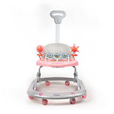 Bumtum Baby Pink & Grey Caterpillar Walker | Parental Handle | 6-48 Months |Multifunctional & Adjustable