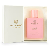 Bella Vita Luxury Rose Woman Eau De Parfum Perfume For Women With Black Currant, Vanilla, Jasmine|Floral & Sweet Edp Long Lasting Fragrance Scent 100 Ml