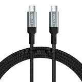 Tizum Usb Type C To Type C 5A (100W) Braided Sync & Fast Charging Cable For Mobile, Laptop, Macbook & Other Type-C Devices | Supports Pd & Qc 3.0 Charge | 480Mbps Data Transfer Speed | 3.9 Feet (1.2M)