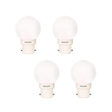 Philips Deco Mini Base B22D 0.5-Watt Led Bulb (Pack Of 4, White) (Small)