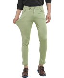 Swadesi Stuff Men’S Casual Chino Pants | Stylish Regular Fit Comfortable Trousers – Ideal For Everyday Wear – Light Green (S)