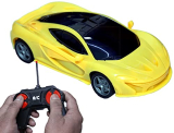 Babygo 4 Function Remote Control Famous Car With 3D Lights Full Functions Turns Left, Right, Wireless Remote, High Speed, Forward And Reverse For Kids Boys (Multicolor)
