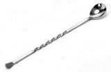 Dynore 11.4 Inch Stainless Steel Bar Spoon With Black Tip
