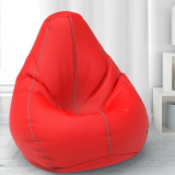 Comfybean Bag With Beans Filled Xxxl- Official: Bailey & Bakers Bean Bags – For Young Adults – Max User Height : 5-5.8 Ft.-Weight : 60-70 Kgs(Model: Red Light Grey)