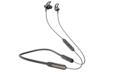 Intex Musique Play Bluetooth In Ear Wireless Neckband With Up To 50H Playtime Asap Charge, Dual Connectivity, Inbuilt Ai Assistant And Magnet Earbuds Lock (Metallic Brown)