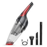 Nexlev Cordless Wet & Dry Vacuum Cleaner|For Home Car & Office Use|3 Attachments |Hepa To Capture Dust | 4000 Mah Battery|Quick Cleaning Of Desk, Coffee Tea Or Water Spill | Compact & Portable | Vc-05