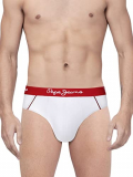 Pepe Jeans Innerwear Men’S Cotton Brief (Pack Of 2) (Clb03-02_White_White_70-75_White_75 Cm)