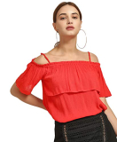 Lee Cooper Women’S Regular Fit Shirt (1001552939_Red_Xxl