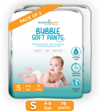Mommypure Premium Baby Diaper Pants | Super Soft & Comfortable | Ultra-Soft Layer – S(152 Pieces)