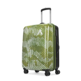 Aristocrat Medium Combat Check-In Trolley Bag, 63 Cm Hardside Luggage | 8 Wheels, Combination Lock | Polycarbonate | 5 Year International Warranty | Green