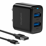 Usb Charger, Oraimo Elite Dual Port 5V/2.4A Wall Charger, Usb Wall Charger Adapter For Iphone 11/Xs/Xs Max/Xr/X/8/7/6/Plus, Ipad Pro/Air 2/Mini 3/Mini 4, Samsung S4/S5, And More