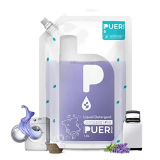Brand Nourish Puer Natural Liquid Detergent, Intense Clean, 1800Ml| French Lavender|Labsa & Bleach Free| Eco-Friendly & Non-Toxic| Tough On Stains & Odour, Smells Awesome, Protects Colour, Baby Safe