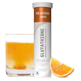 Healthkart Hk Vitals Glutathione – 15 Effervescent Tablets | L-Glutathione Tablets With Vitamin C & E, For Skin Glow & Hydration, No Added Sugar, Orange Flavour