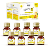 The Old Natural Nuvit D3 Vitamin D3 60000 Iu I Cholecalciferol Vitamin D3 Oil 60000 Iu Sugar Free Nano Shots I Once In A Week – 5Ml (Mango) (Pack Of 2)