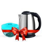 Lifelong Llekc01 Stainless Electric Kettle 1.5 Litre 1500W For Boiling Water, Making Tea And Coffee Etc. And Mini Chopper Combo For Kitchen, 1 Year Manufacturer’S Warranty