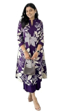 Meera Fab Women’S Pure Cotton Printed Ethnic Wear Straight Kurta Set With Palazzo Pants
