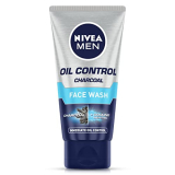 Nivea Men Face Wash For Oily Skin, Oil Control Charcoal For Immediate Oil Control With Charcoal & Cooling Mint, 50 G