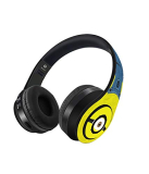 Macmerise Denim Minion Decibel Wireless On Ear Headphones With 10 Hours Battery Music Controls Passive Noise Isolation Aux Cable Connectivity Mic Noise Cancellation & Hands Free Calling