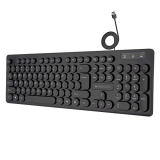 Zebronics K24 Usb Keyboard With Long Life 8 Million Keystrokes, Silent & Comfortable Use, Slim Design, Retractable Stand, 1.5 Meter Textured Cable, Chiclet Keys And Uv Coated Keycaps