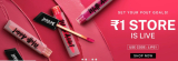 LOOT : JAQULINE ₹1 STORE : PAY SHIPPING 99 ONLYPREMIUM LIPSTICKS at ₹ 1 | CODE : LIPS1Reg Price : 400+PREMIUM EYELINER at ₹1 | CODE : EYES1LOOT FAST | LIMITED QUALITY