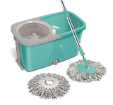 Spotzero By Milton Classic 360 Degree Cleaning Spin Mop With Easy Wheels, 2 Refill And Bucket