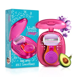 Gillette Venus Snap Hair Remover| Women Body Razor| Pack Of 1 | Compact Case|Soap Gel Bar With Avocado